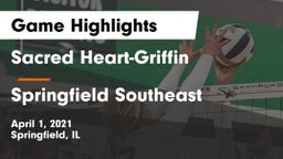 Sacred Heart-Griffin  vs Springfield Southeast Game Highlights - April 1, 2021