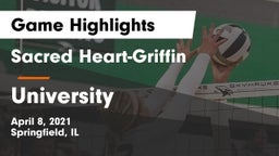 Sacred Heart-Griffin  vs University  Game Highlights - April 8, 2021