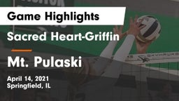 Sacred Heart-Griffin  vs Mt. Pulaski Game Highlights - April 14, 2021