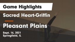 Sacred Heart-Griffin  vs Pleasant Plains  Game Highlights - Sept. 16, 2021