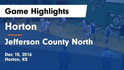 Horton  vs Jefferson County North  Game Highlights - Dec 10, 2016