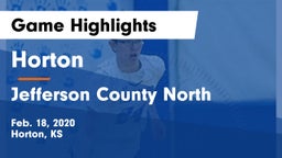 Horton  vs Jefferson County North  Game Highlights - Feb. 18, 2020