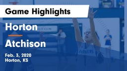 Horton  vs Atchison  Game Highlights - Feb. 3, 2020