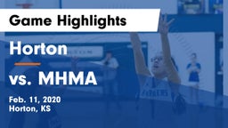 Horton  vs vs. MHMA Game Highlights - Feb. 11, 2020