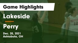 Lakeside  vs Perry  Game Highlights - Dec. 20, 2021