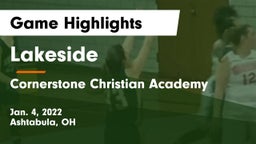 Lakeside  vs Cornerstone Christian Academy Game Highlights - Jan. 4, 2022
