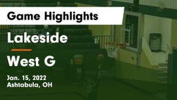 Lakeside  vs West G Game Highlights - Jan. 15, 2022
