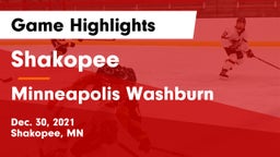 Shakopee  vs Minneapolis Washburn  Game Highlights - Dec. 30, 2021