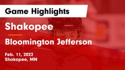 Shakopee  vs Bloomington Jefferson  Game Highlights - Feb. 11, 2022