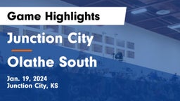 Junction City  vs Olathe South  Game Highlights - Jan. 19, 2024