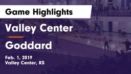 Valley Center  vs Goddard  Game Highlights - Feb. 1, 2019