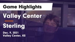 Valley Center  vs Sterling  Game Highlights - Dec. 9, 2021