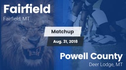 Matchup: Fairfield High vs. Powell County  2018