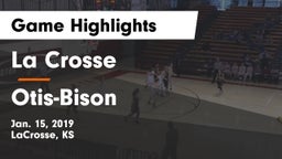 La Crosse  vs Otis-Bison Game Highlights - Jan. 15, 2019