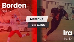 Matchup: Borden  vs. Ira  2017