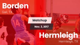 Matchup: Borden  vs. Hermleigh  2017