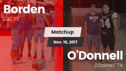 Matchup: Borden  vs. O'Donnell  2017