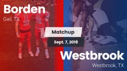 Matchup: Borden  vs. Westbrook  2018