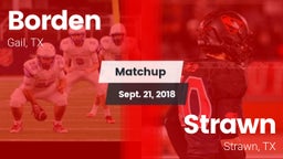 Matchup: Borden  vs. Strawn  2018