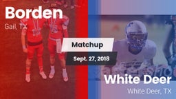 Matchup: Borden  vs. White Deer  2018