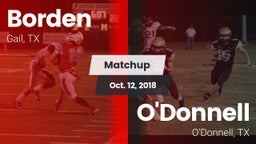 Matchup: Borden  vs. O'Donnell  2018