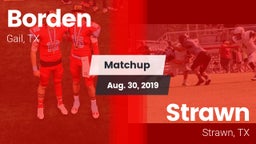 Matchup: Borden  vs. Strawn  2019