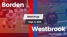 Matchup: Borden  vs. Westbrook  2019