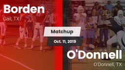 Matchup: Borden  vs. O'Donnell  2019