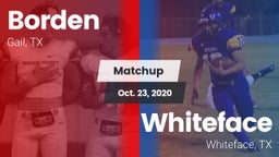 Matchup: Borden  vs. Whiteface  2020