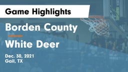 Borden County  vs White Deer  Game Highlights - Dec. 30, 2021