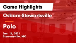 Osborn-Stewartsville  vs Polo  Game Highlights - Jan. 16, 2021