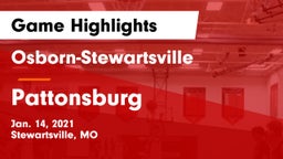 Osborn-Stewartsville  vs Pattonsburg  Game Highlights - Jan. 14, 2021