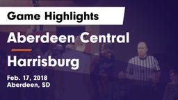 Aberdeen Central  vs Harrisburg  Game Highlights - Feb. 17, 2018