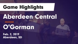 Aberdeen Central  vs O'Gorman  Game Highlights - Feb. 2, 2019