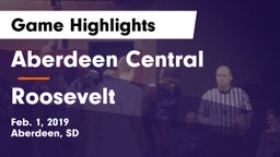 Aberdeen Central  vs Roosevelt  Game Highlights - Feb. 1, 2019