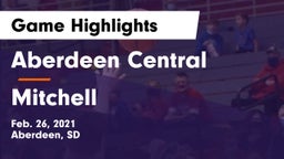Aberdeen Central  vs Mitchell  Game Highlights - Feb. 26, 2021