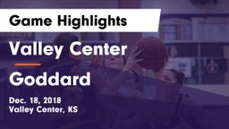 Valley Center  vs Goddard  Game Highlights - Dec. 18, 2018