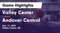 Valley Center  vs Andover Central  Game Highlights - Jan. 11, 2019