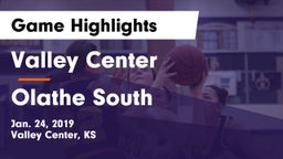 Valley Center  vs Olathe South  Game Highlights - Jan. 24, 2019