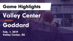 Valley Center  vs Goddard  Game Highlights - Feb. 1, 2019