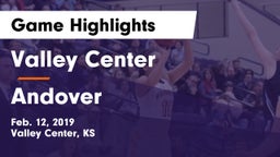 Valley Center  vs Andover  Game Highlights - Feb. 12, 2019