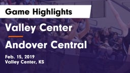 Valley Center  vs Andover Central  Game Highlights - Feb. 15, 2019