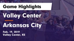 Valley Center  vs Arkansas City  Game Highlights - Feb. 19, 2019