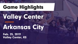 Valley Center  vs Arkansas City  Game Highlights - Feb. 25, 2019