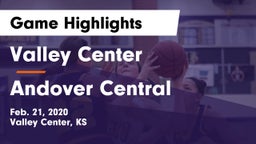 Valley Center  vs Andover Central  Game Highlights - Feb. 21, 2020