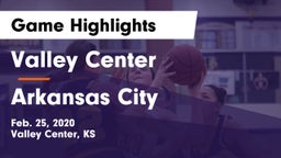 Valley Center  vs Arkansas City  Game Highlights - Feb. 25, 2020