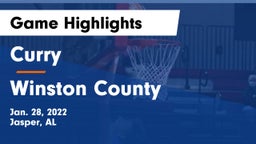 Curry  vs Winston County  Game Highlights - Jan. 28, 2022