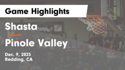 Shasta  vs Pinole Valley  Game Highlights - Dec. 9, 2023