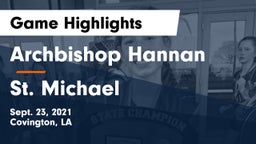 Archbishop Hannan  vs St. Michael  Game Highlights - Sept. 23, 2021