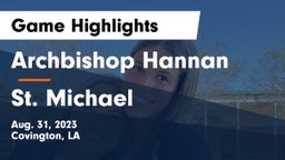 Archbishop Hannan  vs St. Michael  Game Highlights - Aug. 31, 2023